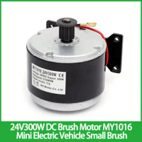 24V300W DC Brush Motor Mini Electric Vehicle Small Brush Synchronized Pulley Scooter Motor MY1016