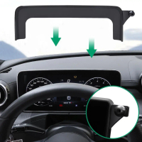 Pendakap Telefon Kawalan Pusat Kereta, Pemegang Skrin Navigasi, untuk Mercedes Benz C-Kelas GLC GLA 