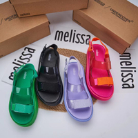 2023 เมลิสสา melissa รองเท้าเยลลี่ใหม่รองเท้าชายหาดรองเท้าแตะแพลตฟอร์มรองเท้าแตะผู้หญิงรองเท้าโรมัน ~