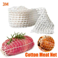 3 Meters Cotton Meat Net Ham Sausage Net Butcher's String Sausage Roll Hot Dog Sausage Casing Packaging Tools Meat Cooking Tool
