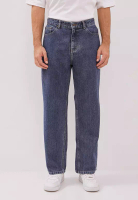 DUST DUST Celana High Loose Jeans Ananta Medium Blue Comfease (DM.3903)