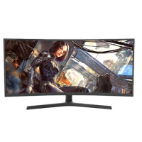 34 inch large screen 100hz curved 4k high-brightness ribbon fish screen black breathing light gaming monitor