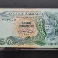 1983 Malaysia 5 Ringgit Original Notes VF (Fuera De uso Ahora Collectibles)