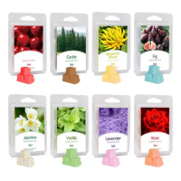 Plant Base Wax Melts Natural Plant Base Wax Melt Cubes Colored 8pcs Handmade Wax Melts for Aromatherapy and Soy Warmer