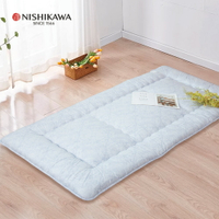 京都西川 Nishikawa / 雙層羊毛紓壓床墊 單人100x210cm / 折疊床墊 / 薄床墊 / 榻榻米床墊 / 三層填充/ 羊毛填充