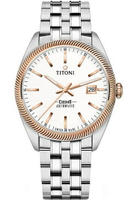 TITONI 梅花錶 宇宙系列 摩登經典機械腕錶(878 SRG-606)-41mm-白面鋼帶【刷卡回饋 分期0利率】【跨店APP下單最高20%點數回饋】