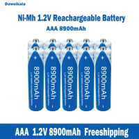 Wholesale nickel hydrogen AAA 1.2V rechargeable batteries, large capacity 8900mAh KTV microphones and toy batteries