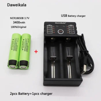 2023 Original NCR18650B 3.7 V 3400mah 18650 Lithium Battery For Panasonic Flashlight Batteries and USB Charger