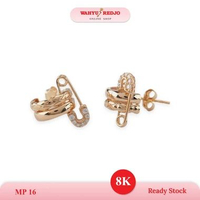 WAHYU REDJO - ANTING EMAS TUSUK PENITI 8K EMAS ASLI 100% - PAMERAN 2,08 Gram