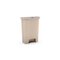 【Rubbermaid】前踏式垃圾桶90L 米色(1883552)