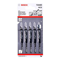 ใบเลื่อยจิ๊กซอว์ตัดส่วนโค้งในไม้อย่างรวดเร็ว T244D รุ่น 2608630058 (แพ็ก 5 ชิ้น)