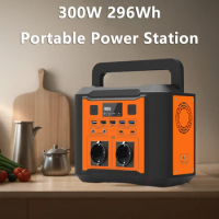 GKFLY 300W Portable Power Station 220V 80000mAh Backup Power Supply Outdoor Solar Generator for Camping Travel