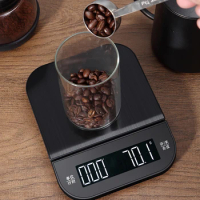 Purrini Kitchen Scale With Smart Digital Electronic Precision Timer Drip Portable Household coffee Scale 3kg/5kg