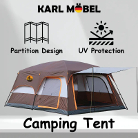 Waterproof Large Camping Tent Outdoor Family Tent Black Khaki 5 8 12 Person