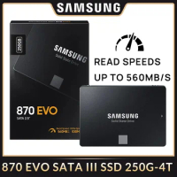 SAMSUNG 870 EVO 870 QVO SATA3 2.5'' SSD 250G 500GB 1TB 2TB 4TB Internal Solid State Drive For Dell Lenovo Asus HP Laptop Desktop