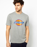 美國百分百【全新真品】Dickies T恤 短袖 T-shirt 短T 男 復古 logo 滑板 街頭 灰色 S M號 F484
