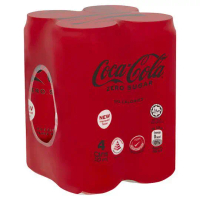 COCA COLA Rasa Asli Zero Sugar 320ML X 4