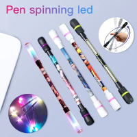 (PAKET 1 BOX ISI 12PCS) Pulpen Spinning Pen LED Balance Putar Anti Stress / Pulpen Spinner Rotary St