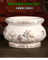 香爐供佛燒香爐家用佛堂大香爐室內焚香爐供奉線香爐佛教用品擺件