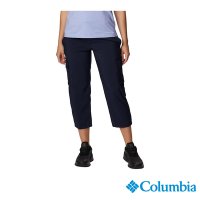 Columbia 哥倫比亞 女款-超防曬UPF50防潑快排七分褲-深藍 UAR73600NY / SS23
