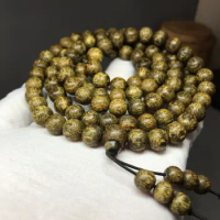 10mm Tibetan Buddhism 108 Cambodia Agalwood Wooden Prayer Beads Mala Necklace