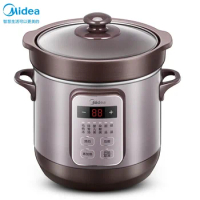 Midea Electric Stew Pot Purple Sand Pot Soup Pot Automatic Slow Cooker Electric Cooker Slow Cooker Stew Pot