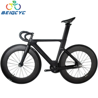 Carbon Road Bike 700C indoor cycling bikes Fixed Gear Bicycle Track Bike Racing