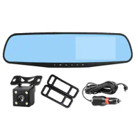 Mirror Dash Cam Backup Camera 1080P Front And Rear Dual Recording Auto DVR Vehicle Blackbox Night Vision Dual Cameras Driving