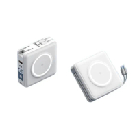 【YOGMETI】F11-A 15000mAh 22.5W五輸出自帶線插頭磁吸無線充 行動電源(萬能充電 磁吸式)