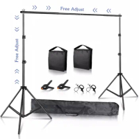 SH Background Photo Frame 2X2M 2X3M 2.6X3M Support System Kit Backdrop Stand for Photography Photo Studio Wedding Party Frame