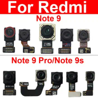 Front Back Camera Model For Xiaomi Redmi Note 9 Note 9 Pro Note 9S Rear Front Facing Camera Camera Replacement Parts
