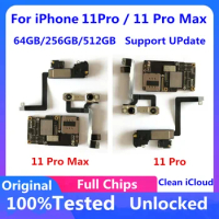 Motherboard for iPhone 11 Pro Max 100% Tested for iPhone 11 Pro Original Mainboard With Face ID Unlocked Logic Board 11Pro