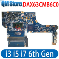 855674-601 For HP Probook 450 470 G3 Laptop Motherboard MB DAX63CMB6C0 I7-6500U I3-6100U I5-6200U mainboard