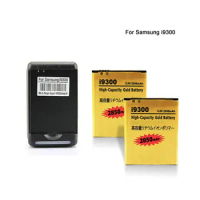 Seasonye 2x 2850mAh EB-L1G6LLU Gold Replacement Battery + Charger For Samsung Galaxy S3 III S 3 i9300 I9308 I9305 i747 M440S