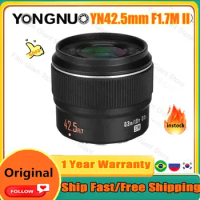 YONGNUO YN42.5mm F1.7M II Fixed Focus Camrea Lens AF for G100 GH5 G95 GF-10/9/8 Olympus E-M5/E-M10 Mark Ⅱ E-M10 Ⅳ