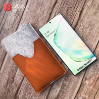 Phone Bag,for Samsung Galaxy Note10 Plus 6.8 Ultra-Thin Handmade Wool Felt Phone Sleeve Cover for Galaxy Note10 Plus Accessories