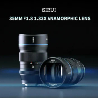 SIRUI 35mm F1.8 1.33x Anamorphic Lens Cinema Lens for Leica L M4/3 M43 Sony E Canon R RF EOSM EF-M MFT/APS-C Cameras
