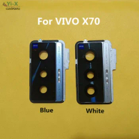 1pcs Rear Back Camera Glass Lens with Frame Holder for VIVO X70