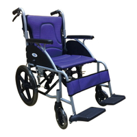 來而康 富士康 機械式輪椅 FZK-3500 弧形(小輪) 手動輪椅 外出輪椅 居家輪椅 輕量型輪椅 輪椅補助B款 贈 輪椅置物袋 FZK3500 紫色