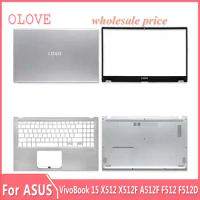 New For ASUS VivoBook 15 X512 X512F A512F F512 F512D Laptop LCD Back Cover Front Bezel Upper Palmrest Bottom Case Keyboard Hinge