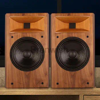 8 Inch Speaker HiFi Audio Wooden Speaker Passive Horn Monitoring Speaker Bookshelf Surround Home Theater High Fidelity Speaker