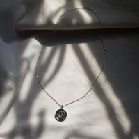Namo Amulet Silver Necklace สร้อยคอเงินแท้ หัวนะโม + สร้อย เงินแท้ เครื่องรางนำโชค สร้อยเงินแท้ เมตต