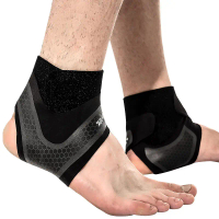 Sports ankle brace, lightweight and pressurized, prevents sprains, breathable running ankle support,