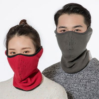 秋冬季自行電動車透氣保暖防寒男女護耳罩二合一護頸脖全臉面罩