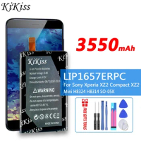KiKiss 3550mAh Replacement Rechargeable Battery LIP1657ERPC For Sony Xperia XZ2 Compact XZ2 Mini H8324 H8314 SO-05K XZ2Mini