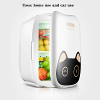 YUNMI K6 vertical single door commercial drinks display cooler car mini fridge mini refrigerator