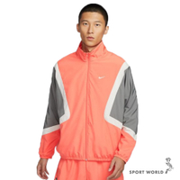 Nike 立領外套 男裝 口袋 透氣 粉橘【運動世界】FZ0249-643
