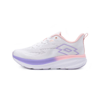 LOTTO 超速跑寬楦輕量避震跑鞋 白紫 LT5397 女鞋