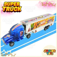 Mainan Truk Container Box Tangki Chrome Friction Car Mainan Anak Box - Biru