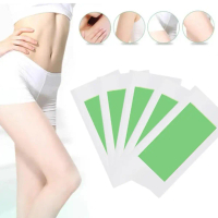 10 Pcs Double-sided Strips Wax Paper Aloe Body Leg Hair Removal Painless Paper Wax For Face K2P7